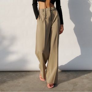 Wide leg trouser